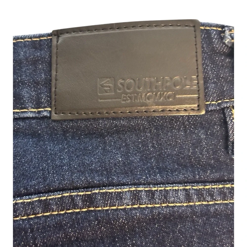 Southpole‎ Jeans Mens 38x32 Blue  Dark Wash Skinny Hip Hop Y2K